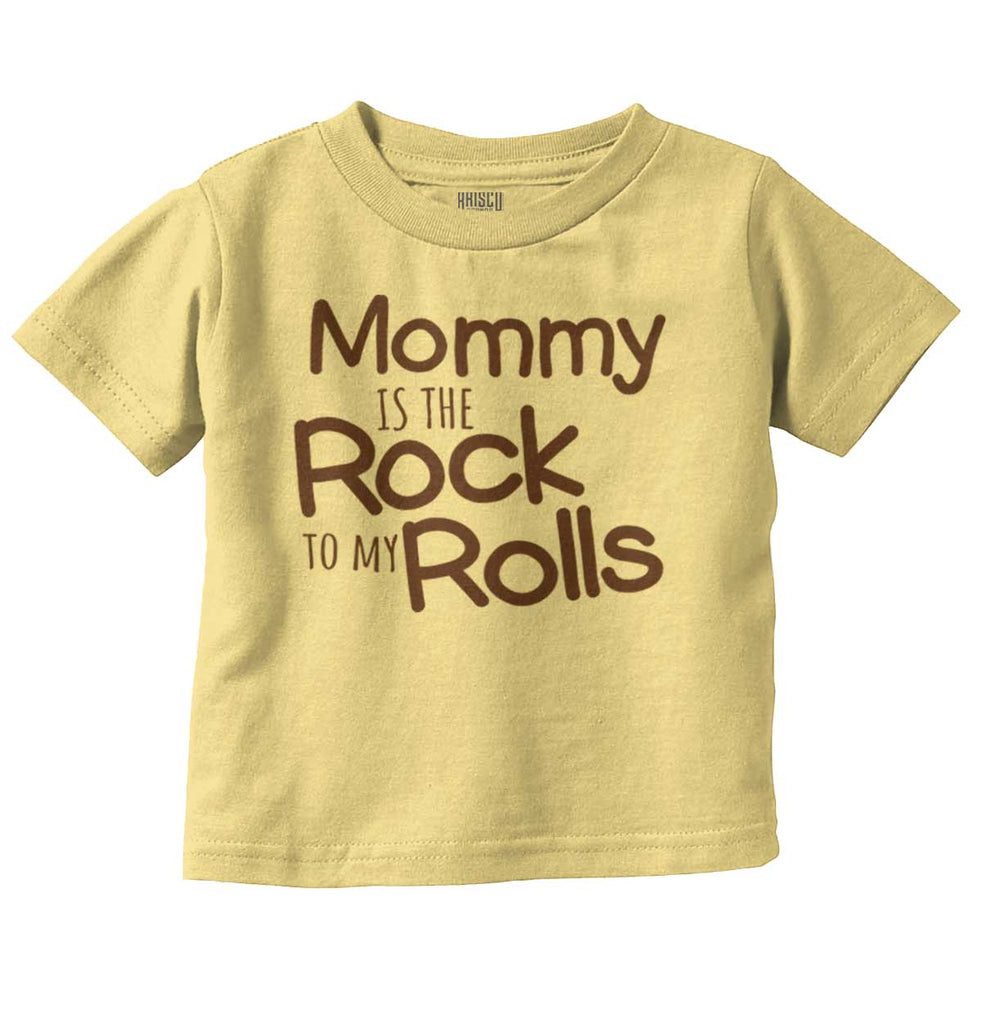 Rock To My Rolls Infant Toddler T Shirt-Direct To Garment Print-Brisco Baby