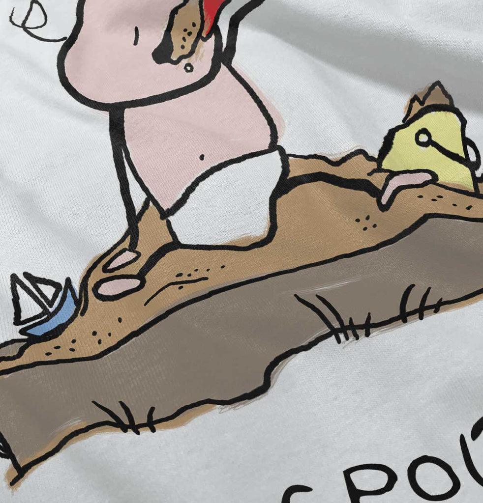 Eating Sand Infant Toddler T Shirt-Direct To Garment Print-Brisco Baby