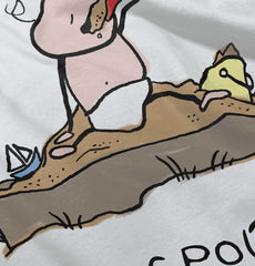 Eating Sand Infant Toddler T Shirt-Direct To Garment Print-Brisco Baby