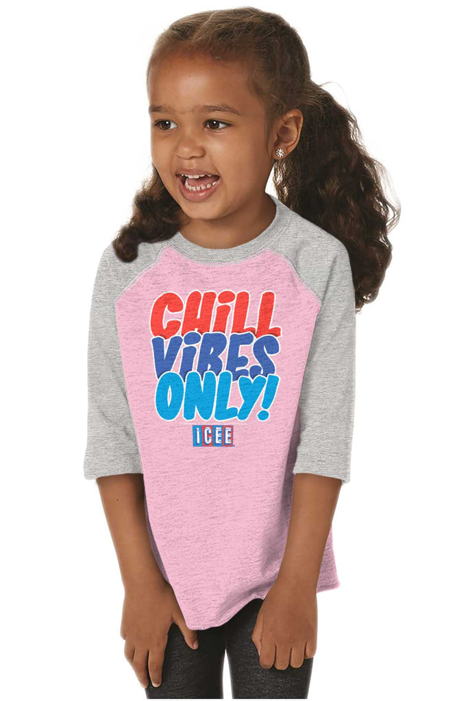 Chill Vibes Only Toddler Baseball-Direct To Garment Print-Brisco Baby