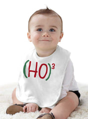 Ho Ho Ho Infant Baby Bib-Direct To Garment Print-Brisco Baby