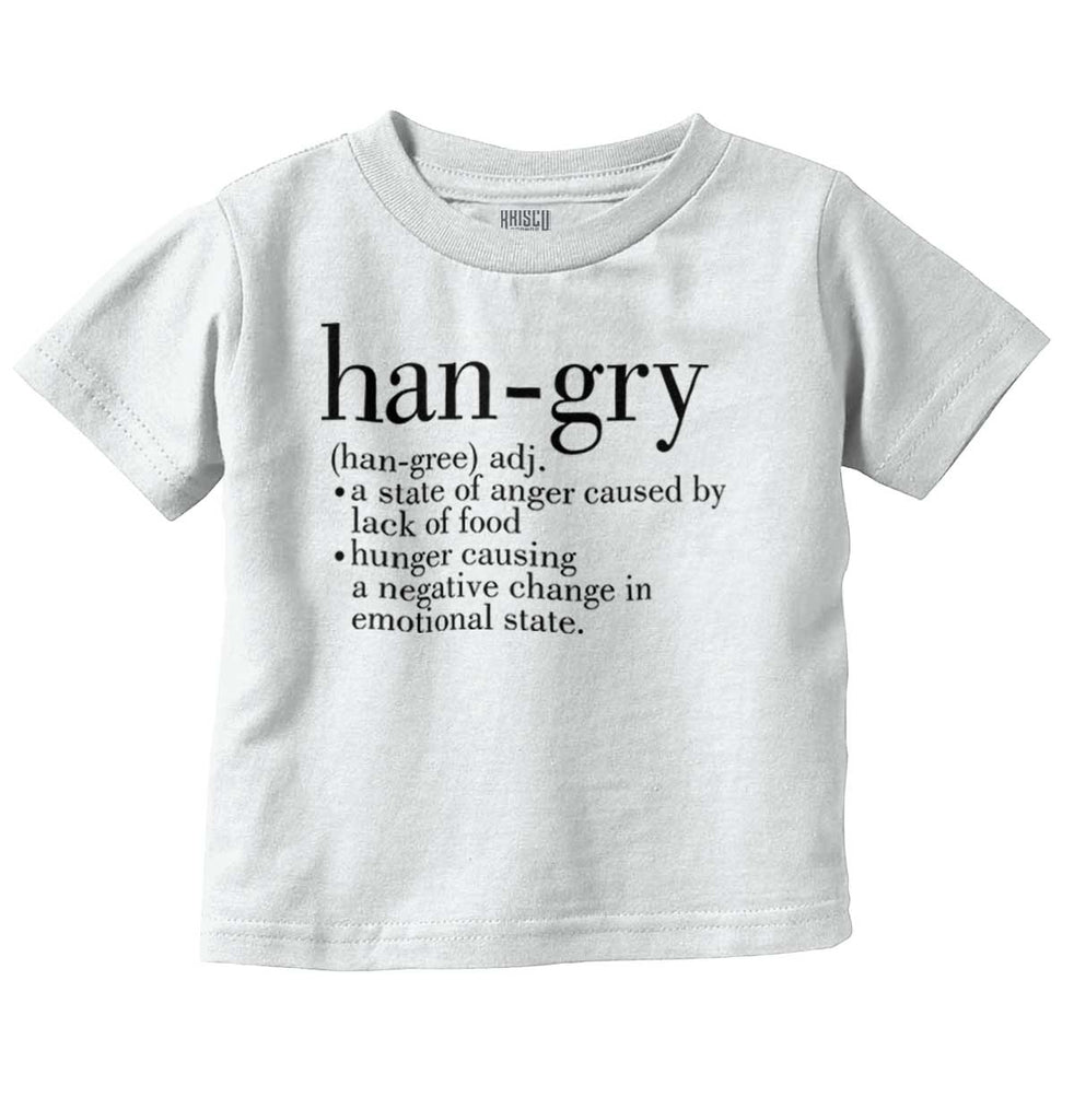 Hangry Definition Infant Toddler T Shirt-Direct To Garment Print-Brisco Baby