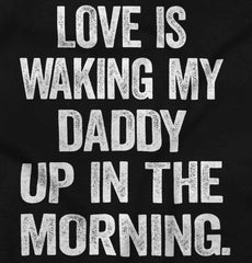 Waking Up Daddy Infant Baby Bib-Direct To Garment Print-Brisco Baby