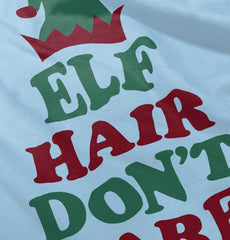 Elf Hair Don't Care Infant Baby Bib-Direct To Garment Print-Brisco Baby