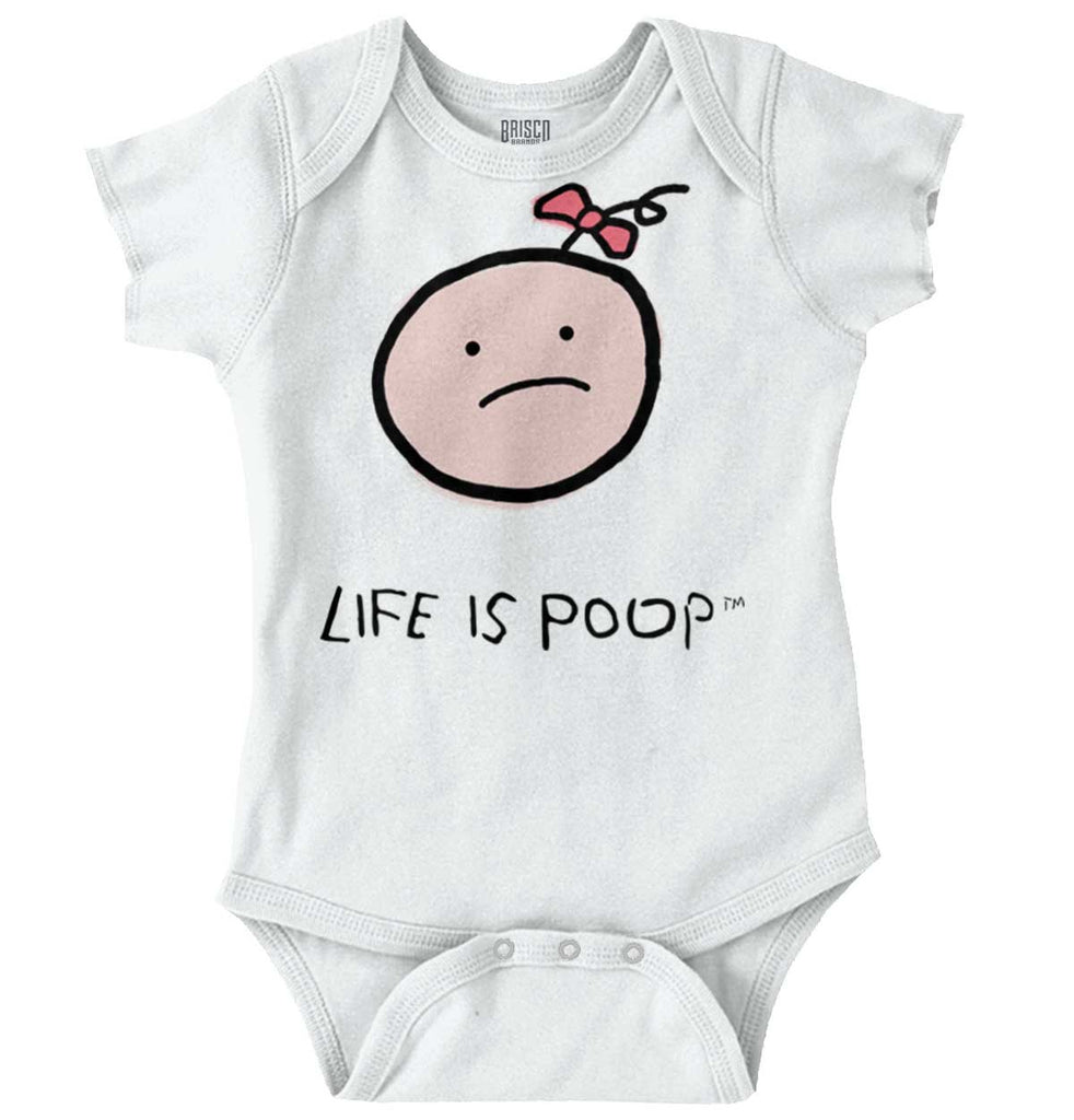 Girl Logo Romper Bodysuit-Direct To Garment Print-Brisco Baby