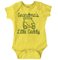 Grandma's Little Caddy Romper Bodysuit-Direct To Garment Print-Brisco Baby