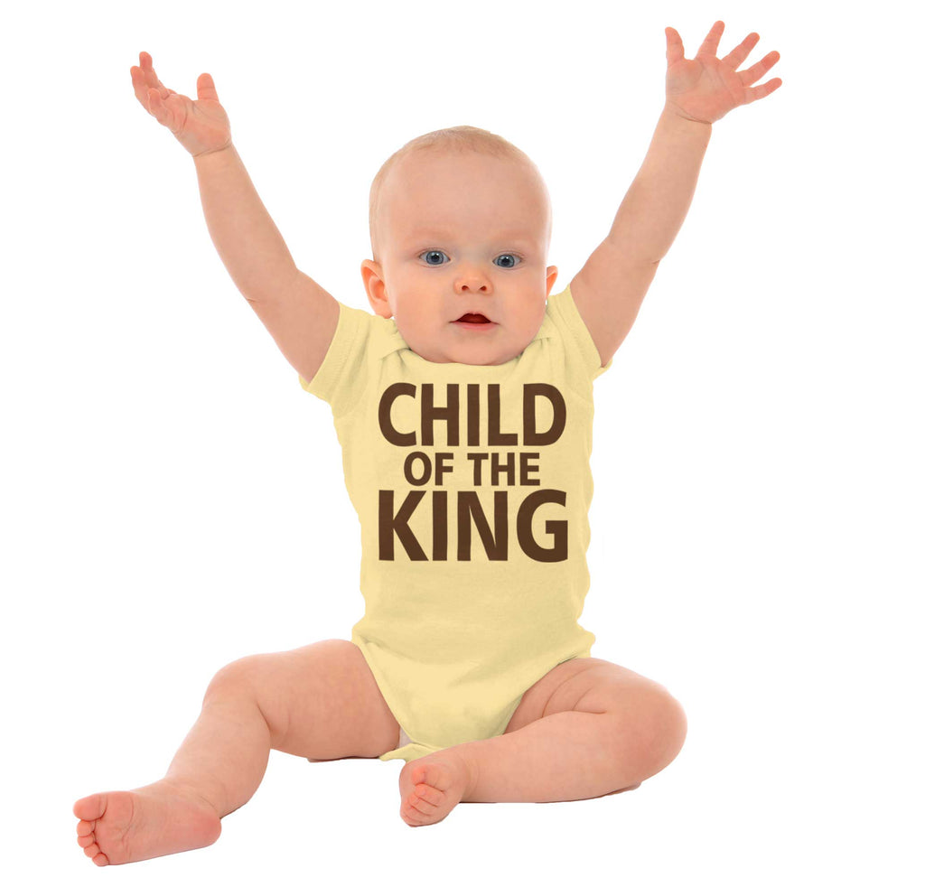 Child Of The King Romper Bodysuit-Direct To Garment Print-Brisco Baby