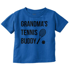 Grandma's Tennis Buddy Infant Toddler T Shirt-Direct To Garment Print-Brisco Baby
