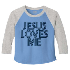 Christ Loves Me Toddler Baseball-Direct To Garment Print-Brisco Baby
