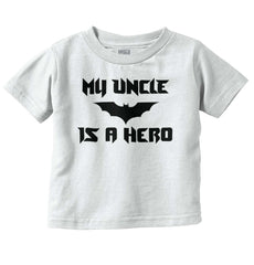 Uncle Is Bat Hero Infant Toddler T Shirt-Direct To Garment Print-Brisco Baby