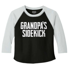 Grandpa's Sidekick Toddler Baseball-Direct To Garment Print-Brisco Baby