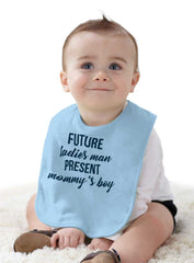 Future Ladies Man Infant Baby Bib-Direct To Garment Print-Brisco Baby
