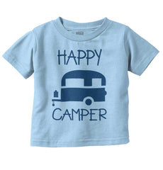 Happy Camper Infant Toddler T Shirt-Direct To Garment Print-Brisco Baby