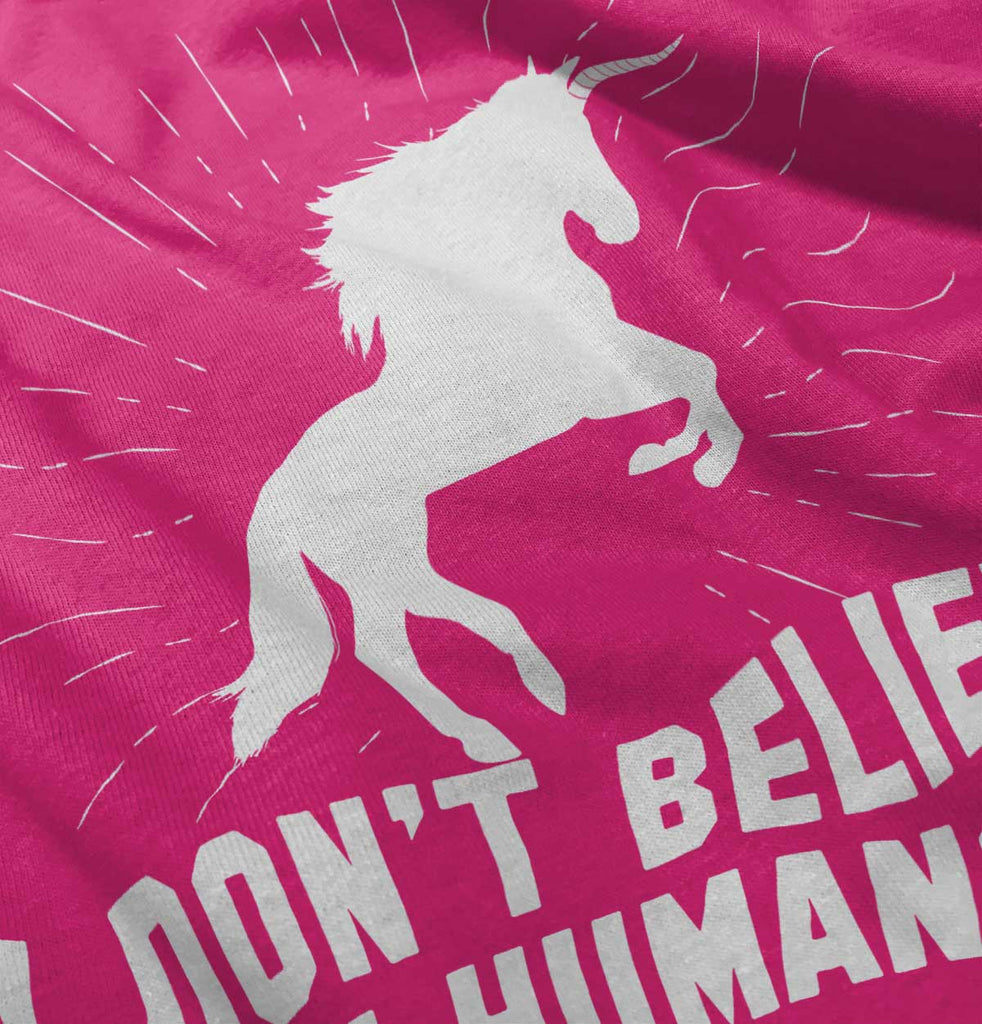 Don't Believe In Humans Romper Bodysuit-Direct To Garment Print-Brisco Baby