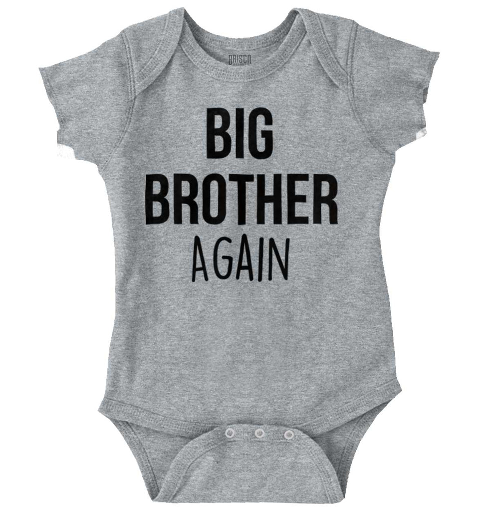 Big Brother Again Romper Bodysuit-Direct To Garment Print-Brisco Baby