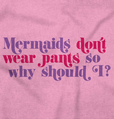 Mermaids Don't Wear Pants Infant Baby Bib-Direct To Garment Print-Brisco Baby
