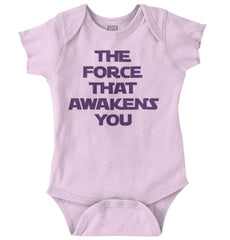 Force Awakens You Romper Bodysuit-Direct To Garment Print-Brisco Baby