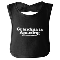 Grandma Amazing Infant Baby Bib-Direct To Garment Print-Brisco Baby