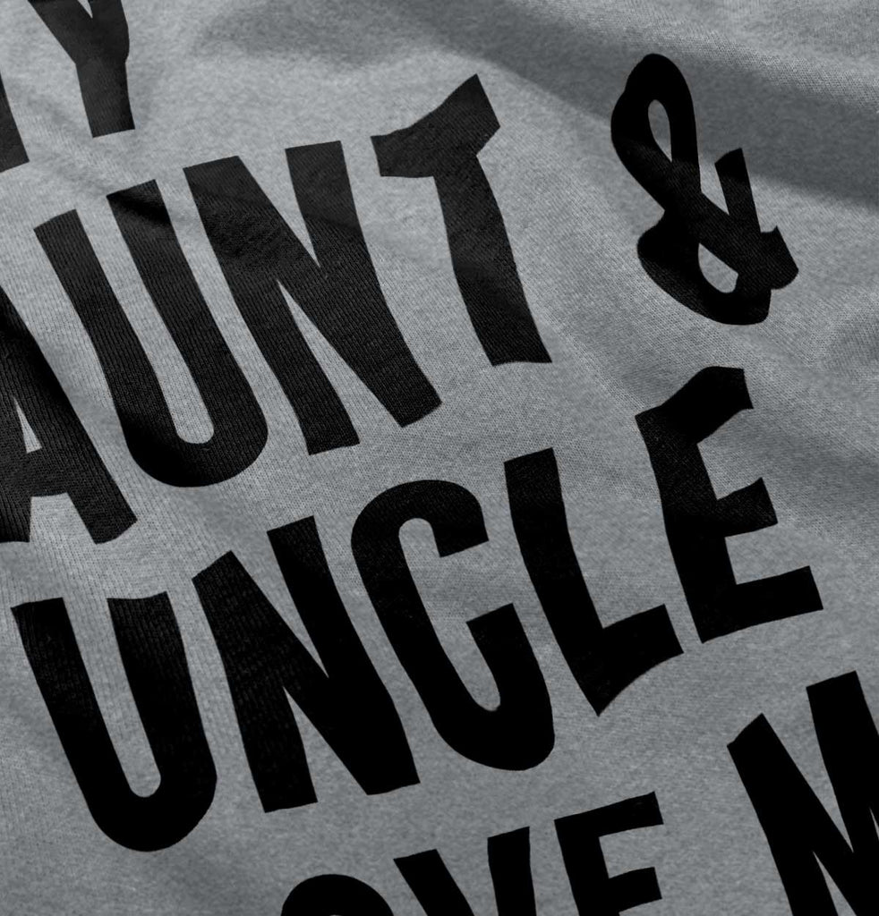 Aunt And Uncle Love Me Romper Bodysuit-Direct To Garment Print-Brisco Baby