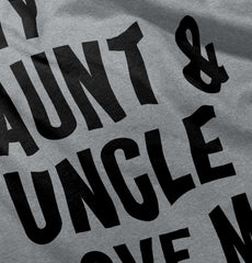 Aunt And Uncle Love Me Romper Bodysuit-Direct To Garment Print-Brisco Baby