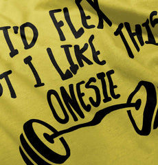 I'd Flex Romper Bodysuit-Direct To Garment Print-Brisco Baby