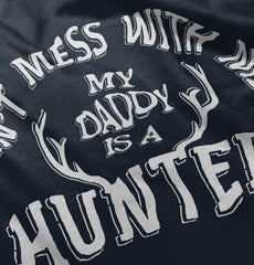Daddy Is A Deer Hunter Romper Bodysuit-Direct To Garment Print-Brisco Baby