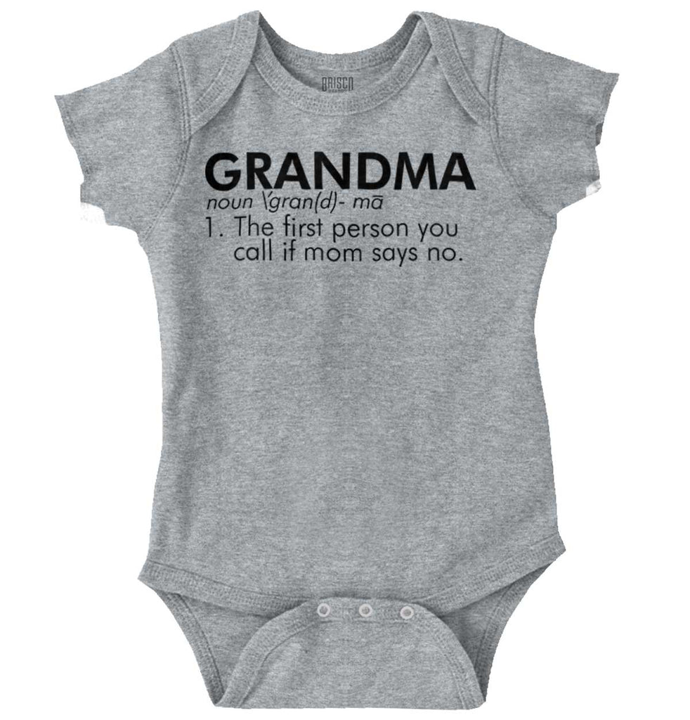 Grandma Defined Romper Bodysuit-Direct To Garment Print-Brisco Baby