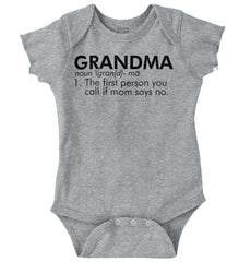 Grandma Defined Romper Bodysuit-Direct To Garment Print-Brisco Baby