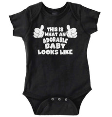 Adorable Looks Like Romper Bodysuit-Direct To Garment Print-Brisco Baby