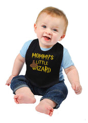 Mommy's Little Wizard Infant Baby Bib-Direct To Garment Print-Brisco Baby