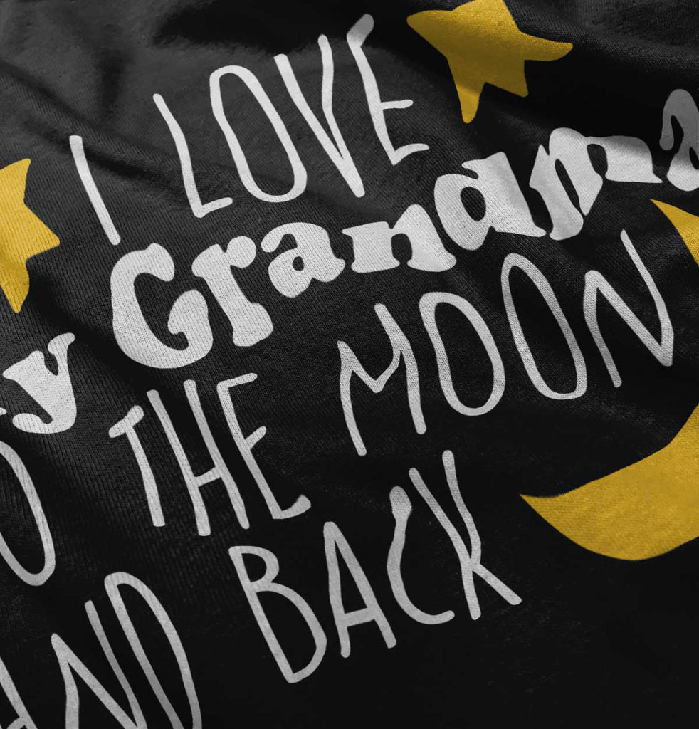 Grandma To Moon And Back Infant Baby Bib-Direct To Garment Print-Brisco Baby