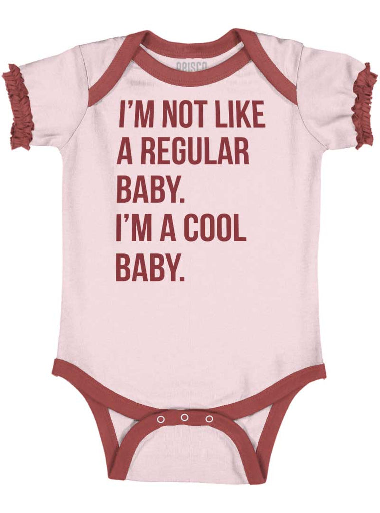 Cool Baby Baby Ruffled Trim Romper-Direct To Garment Print-Brisco Baby