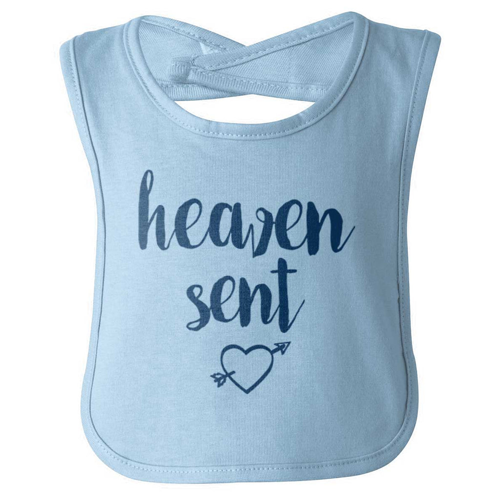 Heaven Sent Infant Baby Bib-Direct To Garment Print-Brisco Baby
