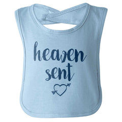 Heaven Sent Infant Baby Bib-Direct To Garment Print-Brisco Baby