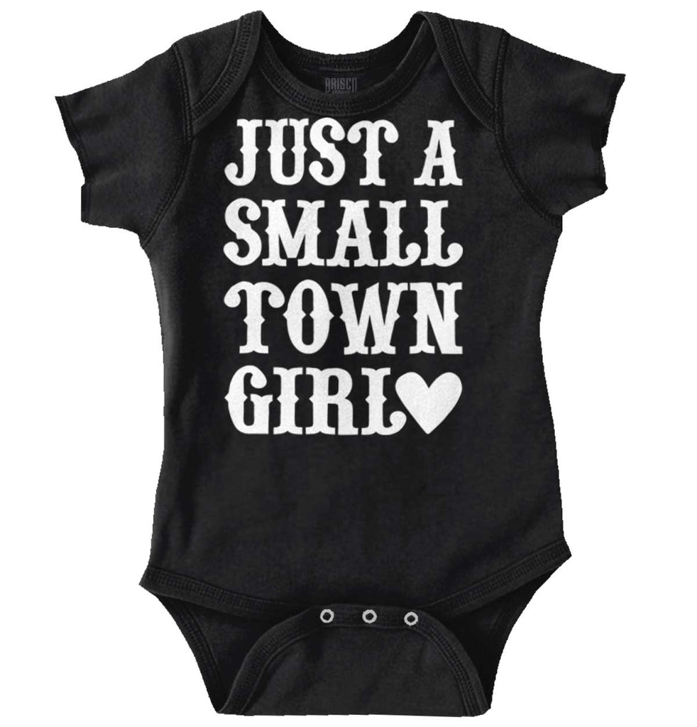 Small Town Girl Romper Bodysuit-Direct To Garment Print-Brisco Baby