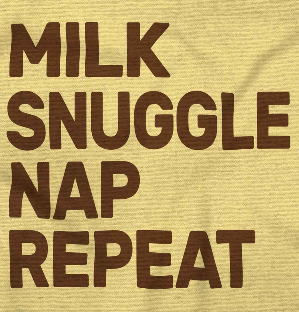 Milk Snuggle Nap Infant Toddler T Shirt-Direct To Garment Print-Brisco Baby