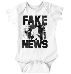 Fake Bigfoot Romper Bodysuit-Direct To Garment Print-Brisco Baby