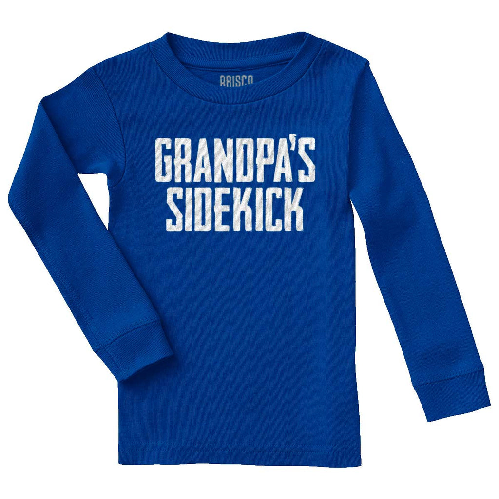Grandpa's Sidekick Solid Baby Pajama Top-Direct To Garment Print-Brisco Baby