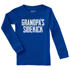 Grandpa's Sidekick Solid Baby Pajama Top-Direct To Garment Print-Brisco Baby
