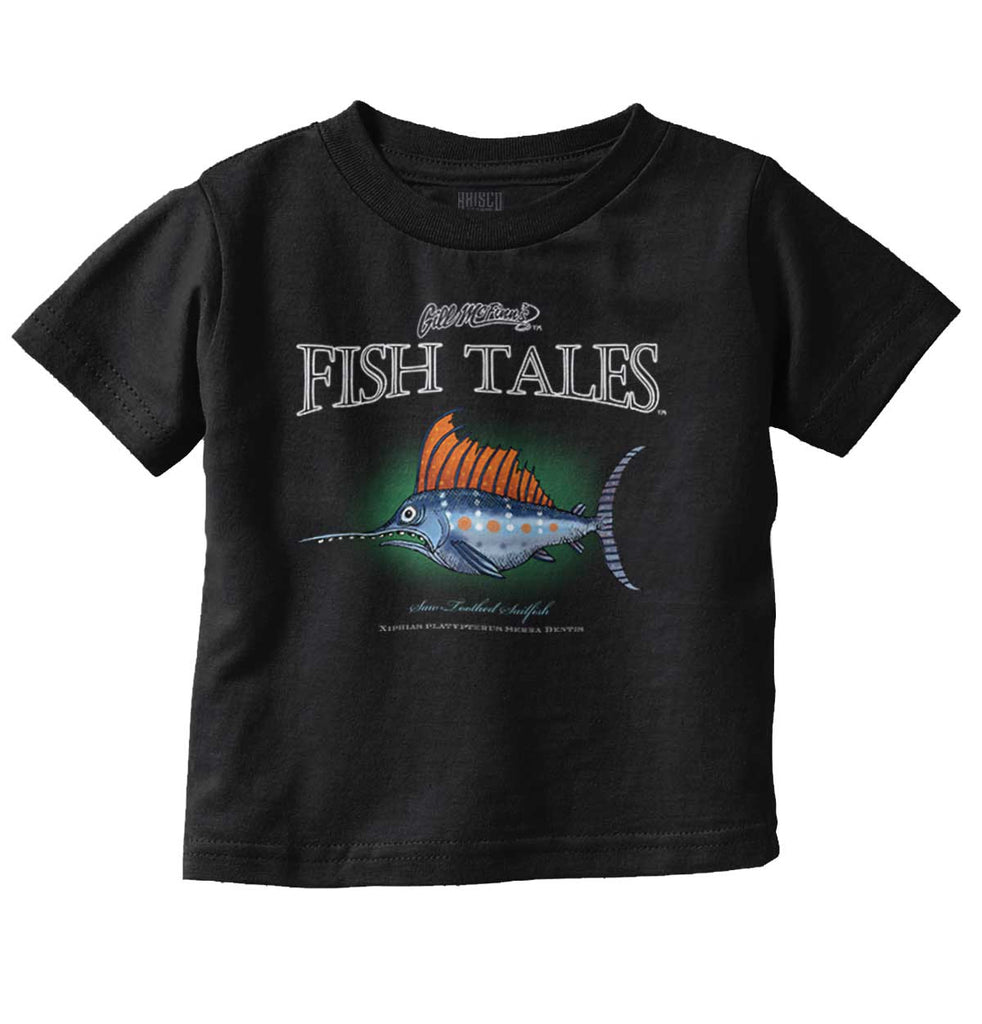 Saw-Toothed Sailfish Infant Toddler T Shirt-Direct To Garment Print-Brisco Baby