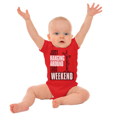 Hanging Around Romper Bodysuit-Direct To Garment Print-Brisco Baby