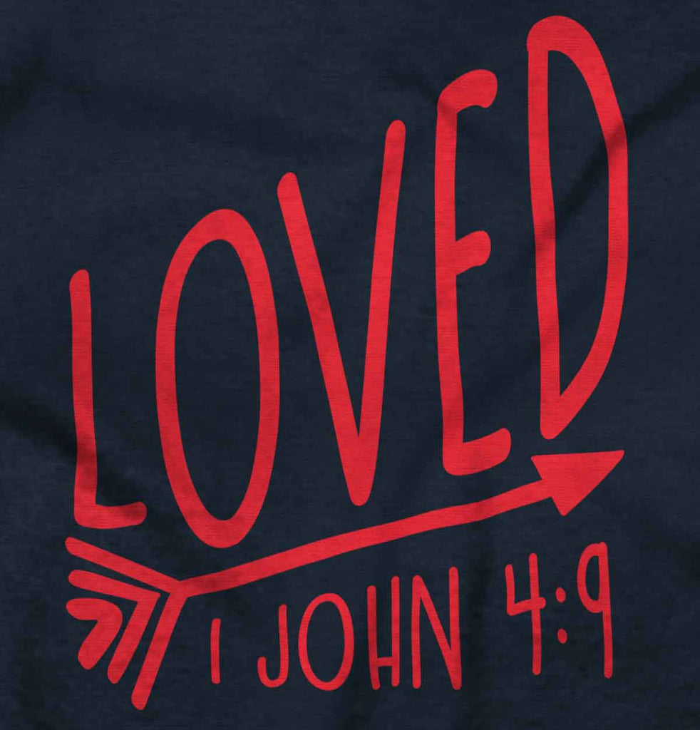 Loved Baby Ruffled Trim Romper-Direct To Garment Print-Brisco Baby