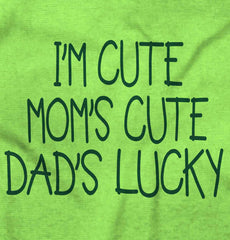 Dad's Lucky Romper Bodysuit-Direct To Garment Print-Brisco Baby
