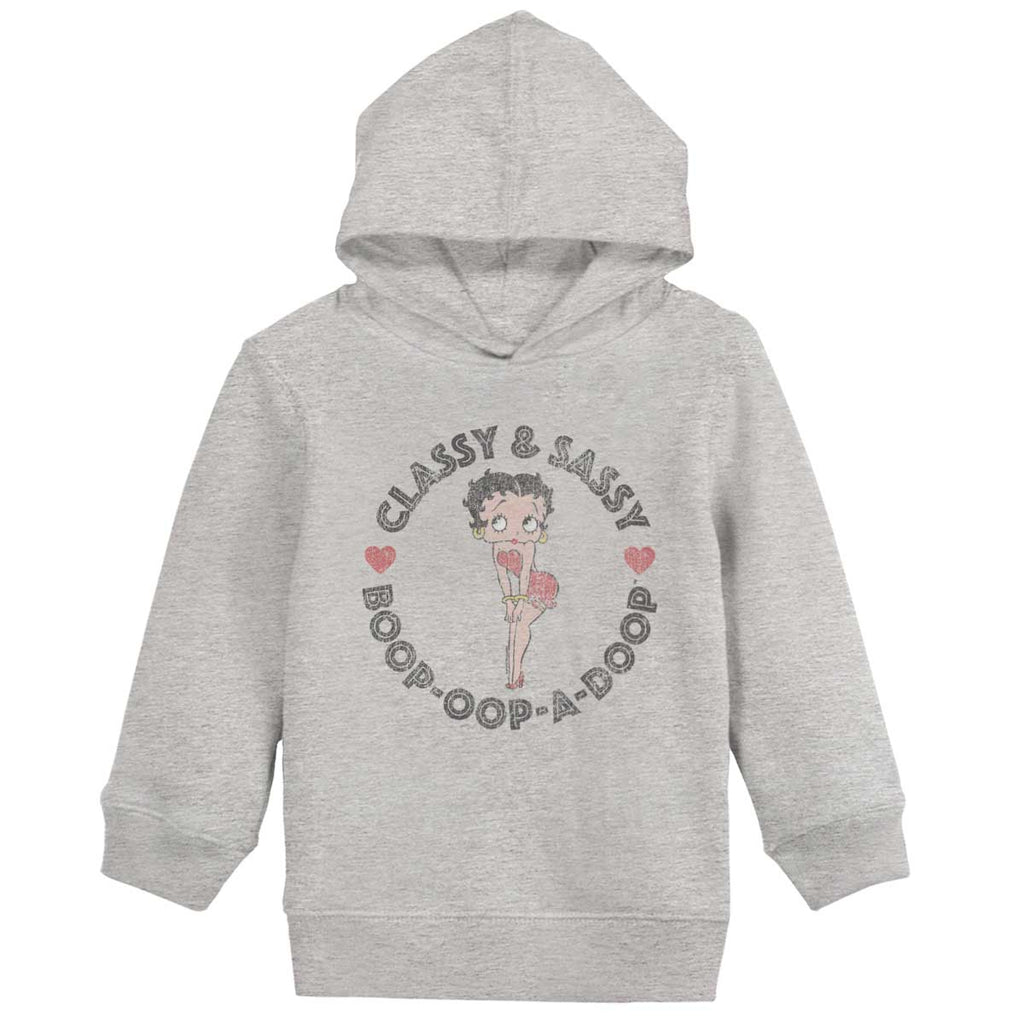 Classy Boop Toddler Pullover Hoodie-Direct To Garment Print-Brisco Baby
