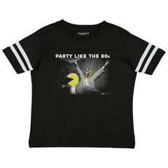 Party Like The 80s Toddler Football Jersey Tee-Direct To Garment Print-Brisco Baby
