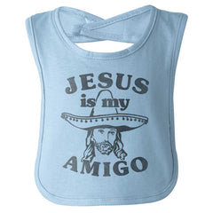 Amigo Jesus Infant Baby Bib-Direct To Garment Print-Brisco Baby