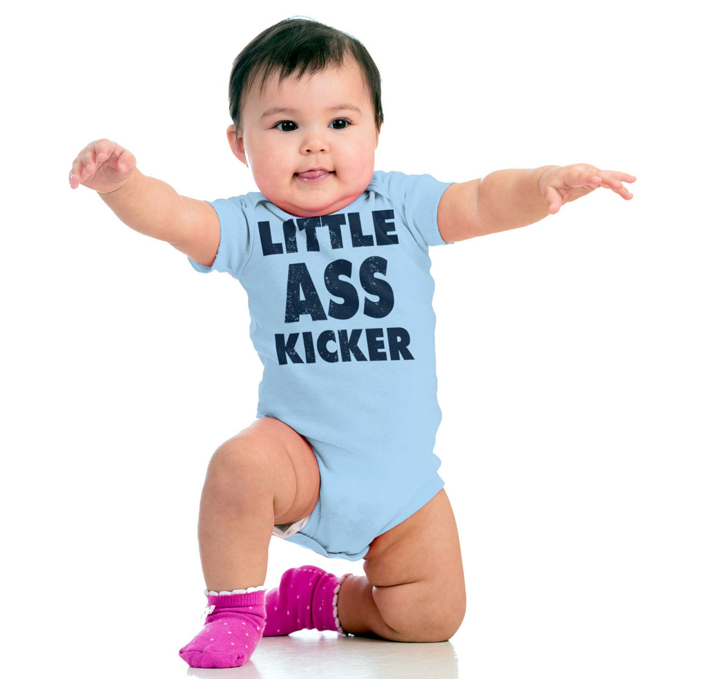 Ass Kicker Romper Bodysuit-Direct To Garment Print-Brisco Baby