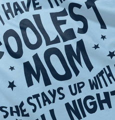 Coolest Mom Infant Baby Bib-Direct To Garment Print-Brisco Baby