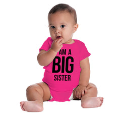 I Have A Big Sister Romper Bodysuit-Direct To Garment Print-Brisco Baby