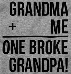 One Broke Grandpa Romper Bodysuit-Direct To Garment Print-Brisco Baby
